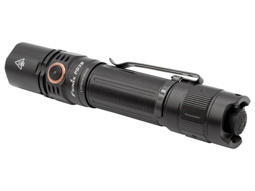 Fenix - Tactical LED Flashlight Rechargeable - 1700 Lumens - 2600 mAh - Black - PD35 V3.0