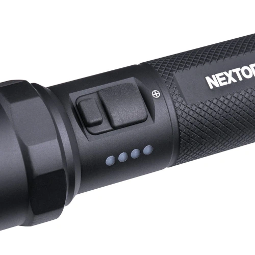 NEXTorch - Tactical LED Flashlight P84 - 21700 4800 mAh - 3000 lm - Black - NEXT-P84