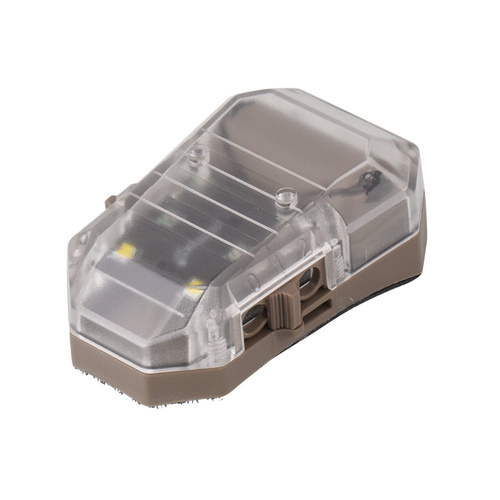 Opsmen - F101 "Stealth" Light / Strobe for Tactical Helmet - Green / White / IR - Coyote Brown - F101-CB