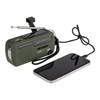 Fosco Industries - Survival radio with Solar Panel and Crank - SW1/SW2/FM/AM - Green - 464601