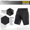 M-Tac - Tactical Shorts Rubicon Flex - 4-Way Stretch - YKK - Black - 20070002