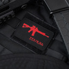 M-Tac - AR-15 223/5.56 Laser Cut Patch - Black/Red - 51111233