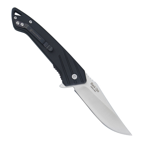 Smith & Wesson - Black Ops Recurve Folder - 7Cr - Black - 1209516
