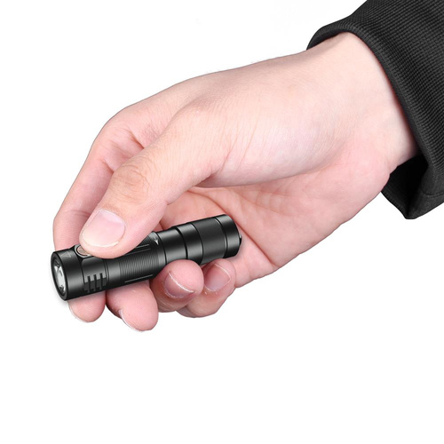 Fenix - Rechargeable LED Keychain Flashlight E09R - 600 lumens - Black - 039-485