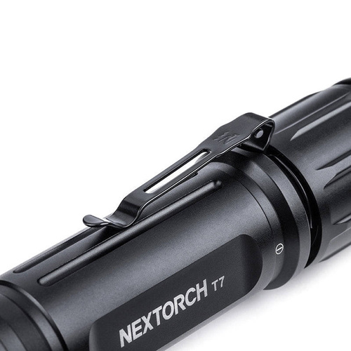 NEXTorch - T7 V2.0 LED Tactical Flashlight with 2600 mAh Battery - Hunting Set - 1300 lm - Black - T7 HUNTING SET V2.0