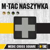 M-Tac - Medic Cross Square 3D PVC Patch - Black / Gray - 51124211