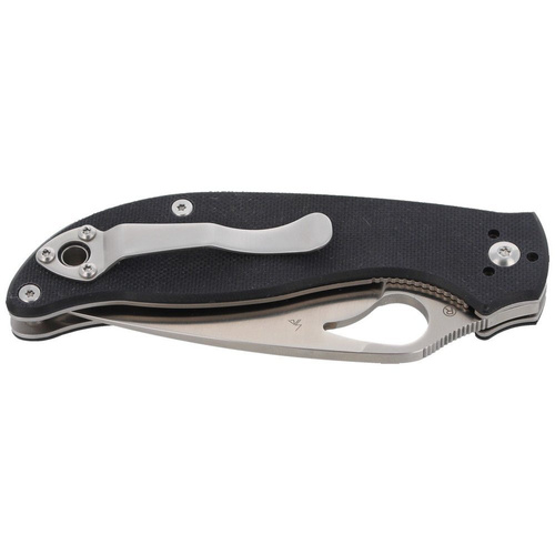 Spyderco - Byrd Raven™ 2 G-10 Black Plain Folding Knife - BY08GP2