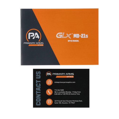 Primary Arms - Red Dot GLx MD-21 - 21 mm - Micro Dot - AutoLive - ACSS-CQB Red Dot - PA-GLX-MD-21S