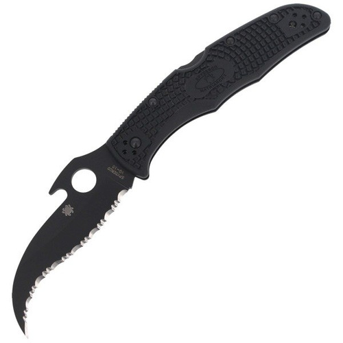 Spyderco - Matriarch™ 2 FRN Emerson Opener Black Blade Knife - C12SBBK2W