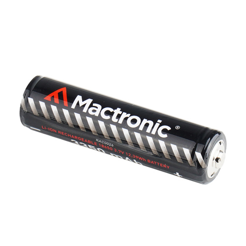 Mactronic - 18650 Rechargeable Battery with Box - 3350 mAh - 3.7 V - RAC0026