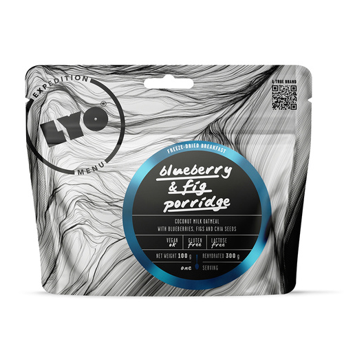 LyoFood - Lyo Expedition Freeze-Dried Ration - Fig and Berry Oatmeal - 300g - KE-S02W-AB16