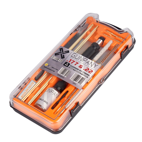 GunPany - Airgun Cleaning Kit 4.5/5.5 mm - 19 items - Orange - SCCK-10