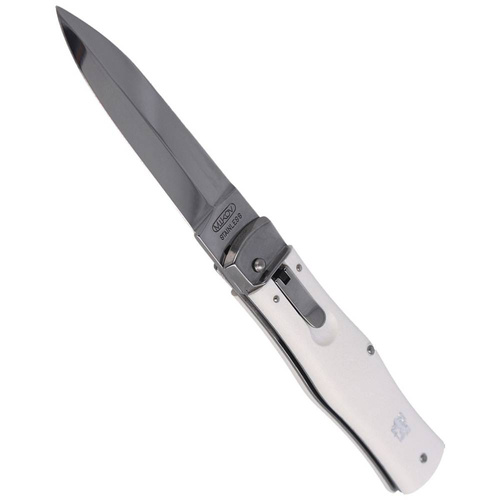 Mikov - Spring Knife Predator - ABS White - AISI 420 - White - 241-NH-1/N WHITE