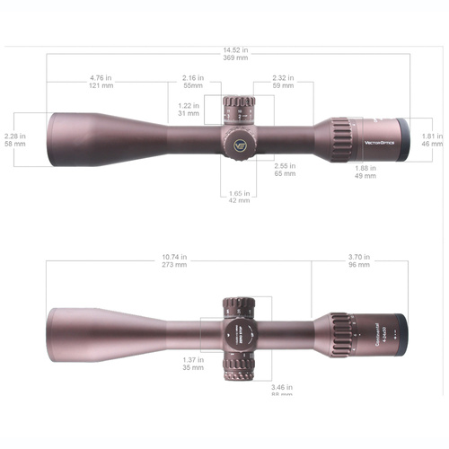 Vector Optics - Riflescope Continental x6 4-24 SFP - 50 mm - FDE - SCOL-43