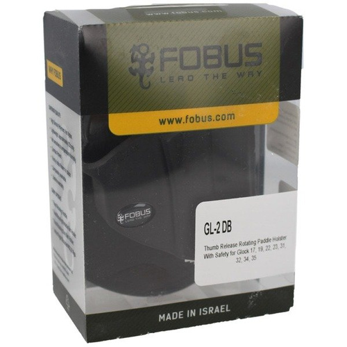 Fobus - Holster for Glock 17, 19, 19X, 22, 23, 31, 32, 34, 35, 45 - Rotating Paddle - Right - GL-2 DB