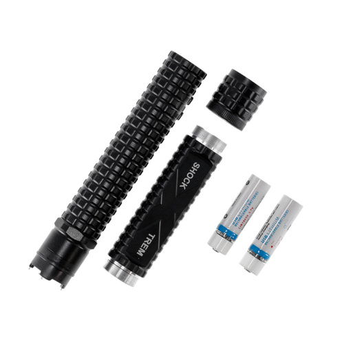 Piranha - Shock Xtrem Stun Gun With Flashlight - 8,000,000 V - Black - XTREM