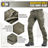 M-Tac - Tactical Pants Aggressor Gen.II Flex - Ripstop - Dark Olive - 20058048