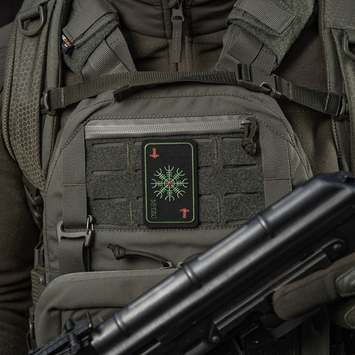 M-Tac - Helm of Terror Map Patch - Embroidery - Black/Olive - 51392201