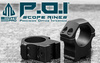 Leapers - Two Piece Mount UTG POI 1"/11 - 25.4mm - High - Black - RDU012520
