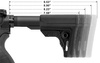UTG - Buttstock for AR 15 Pro Ops Ready S4 - Mil-Spec - With Cheek Rest - Black - RBUS4BMS