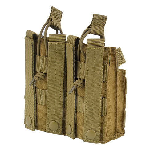 Condor - Double M4 Mag Pouch - MOLLE - Coyote Brown - MA43-498