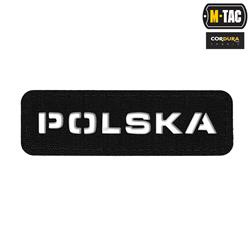M-Tac - Patch Poland 25х80 - Laser Cut - Black / White - 51002002.