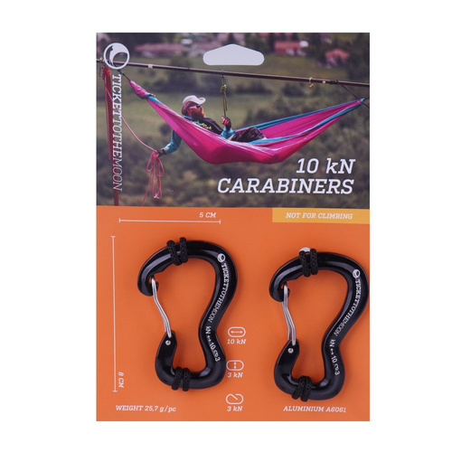 Ticket To The Moon - Carabiner for Hammock - 10kN - 2 pcs - TMBINER10