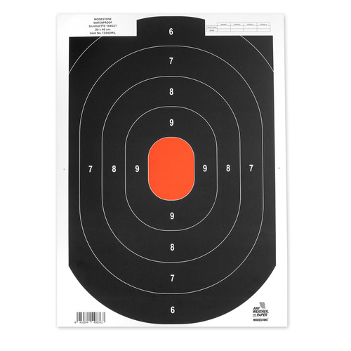 Modestone - Shooting Targets 25 Meter Waterproof Targets MIL2510 - 450 x 325 mm - 10 pcs - T3540MIL10