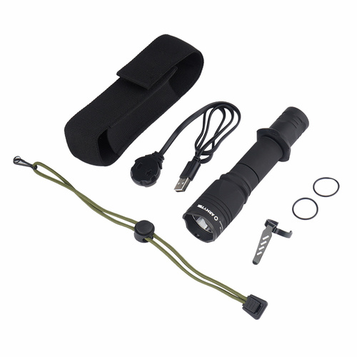 Armytek - Dobermann Pro Tactical Flashlight Magnet USB - White - 1500 lumens - F07501C