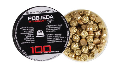 PTG - Acoustic amuniton 6 mm Short Flobert K - 100 pcs