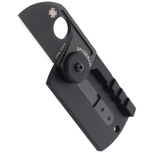 Spyderco - Dog Tag Folder CF/G-10 Laminate Black Knife - C188CFBBKP