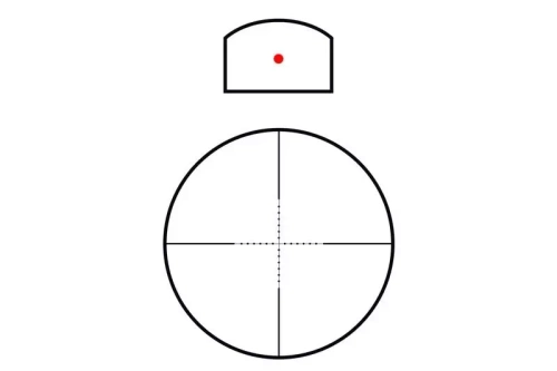 Theta Optics - Rhino Scope with Micro Red Dot Sight - 4x32 - Black - THO-10-011608