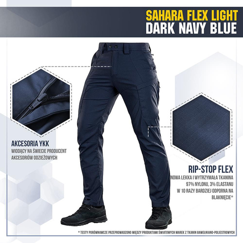 M-Tac - Tactical Pants Sahara Flex Lite - Dark Navy Blue - 20064015