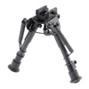 Rokstad - Carbon Fiber Spring Bipod - Non-Swivel - 155-230 mm - Harris / Picatinny - RSCFP-06