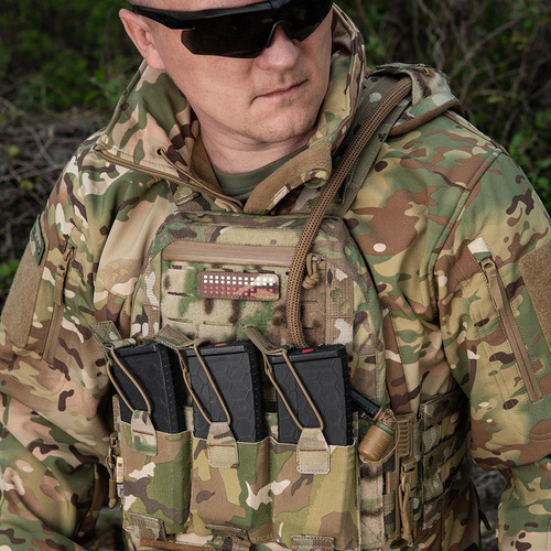 M-Tac - Polish Flag Patch - Fluorescent - Pixels - Laser Cut - Red / MultiCam / White - 51005108