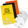 Rite in the Rain - On-The-Go Notebooks - 85 x 50 mm - 6 pcs - Black / Yellow / Orange - OTG-INDL