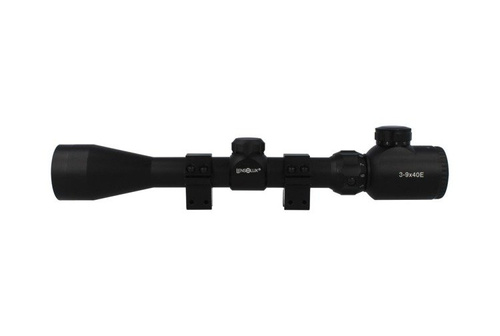 Lensolux - Rifle Scope 3-9x40E, illuminated Duplex reticle - 19310