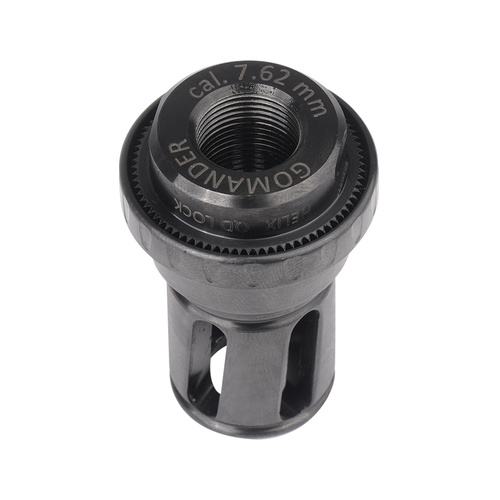 Gomander - Suppressor Tactinox 7,62 QD Lock M26x1,5 + 7,62 Helix S M14x1 LH Muzzle Brake - Cal. 7,62 - Black