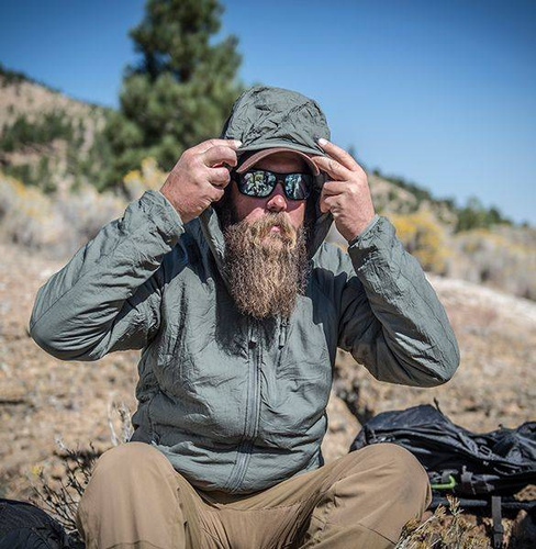 Helikon - Jacket Wolfhound Hoodie - Windpack Nylon - Desert Night Camo - KU-WLH-NL-0L