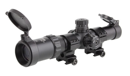 ASG - 1-4x24 Short Dot Sight - Illuminated reticle - 19214