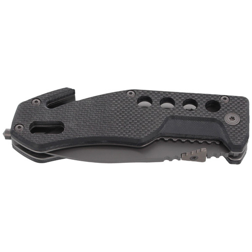FOX - Knife BlackFox Drop Point Rescue Folder- Black - BF-115