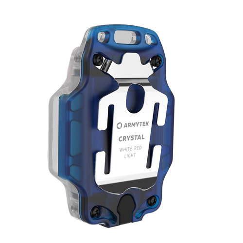 Armytek - LED Pocket Flashlight Crystal WRB - Beacon - 150 lm - Blue/Grey - F07202B