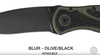 Kershaw - Tactical Knife Blur 1670OLBLK - 14C28N - Black - 1670OLBLK