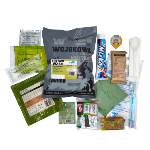 ARPOL - Military ration ''W'' type MRE - Set W2 ''SH'' - Sausage in barbecue sauce - 1504400