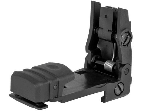 MFT - Back Up Polymer Flip Up Rear Sight - Black - BUPSWR-BL
