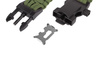 101 Inc. - Paracord survival bracelet with compass, thermometer, whistle and firestarter - 9" - OD Green - JYFPB02