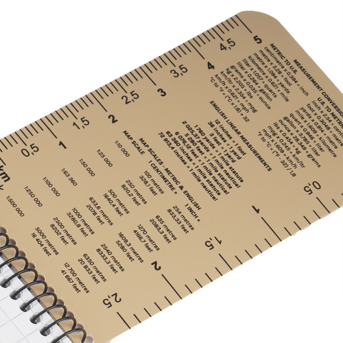 Modestone - Waterproof Notebook - 76 x 130 mm - 50 Sheets - Tan - A12MIL