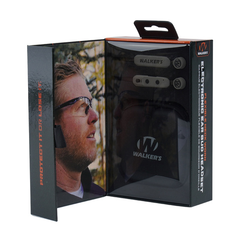 Walker's - Electronic Ear Bud Rope Hearing - Olive - GWP-RPHE