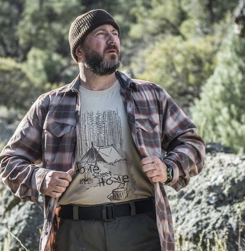 Helikon - T-Shirt Home Sweet Home - Cotton - Khaki - TS-HSH-CO-13