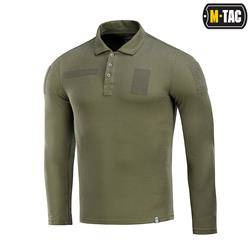 M-Tac - Tactical Polo Shirt with Long Sleeves - Army Olive - 80021062